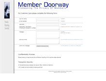 Tablet Screenshot of memberdoorway.com